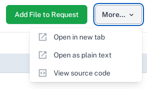 More dropdown